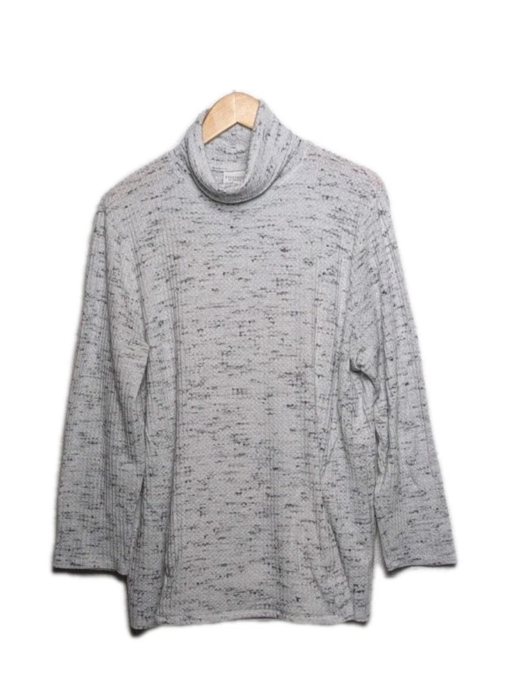 Chicos Weekends Waffle Knit Cowl Neck Pullover Tunic Shirt XL Chicos 3